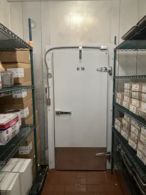 custom walk-in cooler door